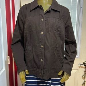 CJ Banks denim jacket.